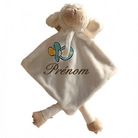 Doudou mouton personnalisé